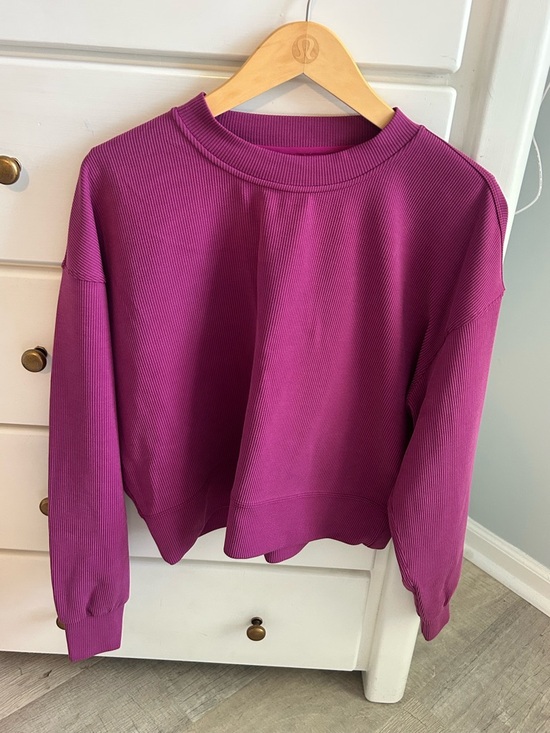 lululemon athletica Tops - EUC Lululemon Ribbed Softstreme
Perfectly Oversized Cropped Sz 6 in magenta